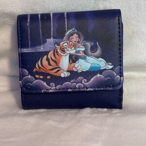 Loungefly Disney Princess Jasmine Castle Kisslock Wallet Womens Aladdin Rajah